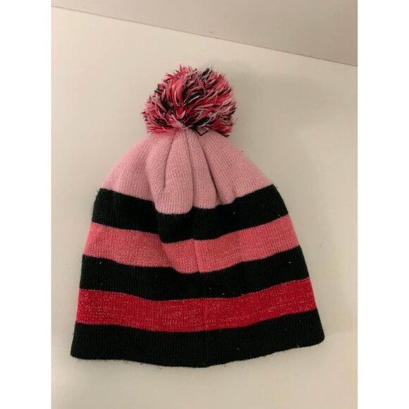 Nike Girls Ski Cap Winter Hat Beenie Pink C4 - Picture 2 of 3
